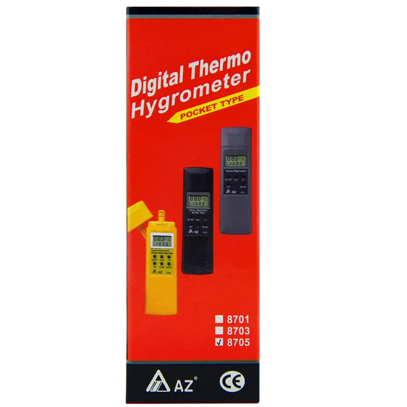 Ручной гигротермограф AZ8705 термометр для измерения влажности и с измерителем точки росы