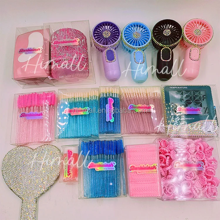 fancy rhinestone princess handheld mini makeup mirror luxury diamond bling lip shape eyelash salon mirror