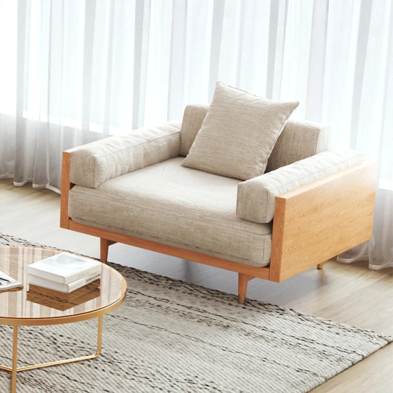 Manufacturer Classic upholstered comfortable wooden fabric couches sofa chair
