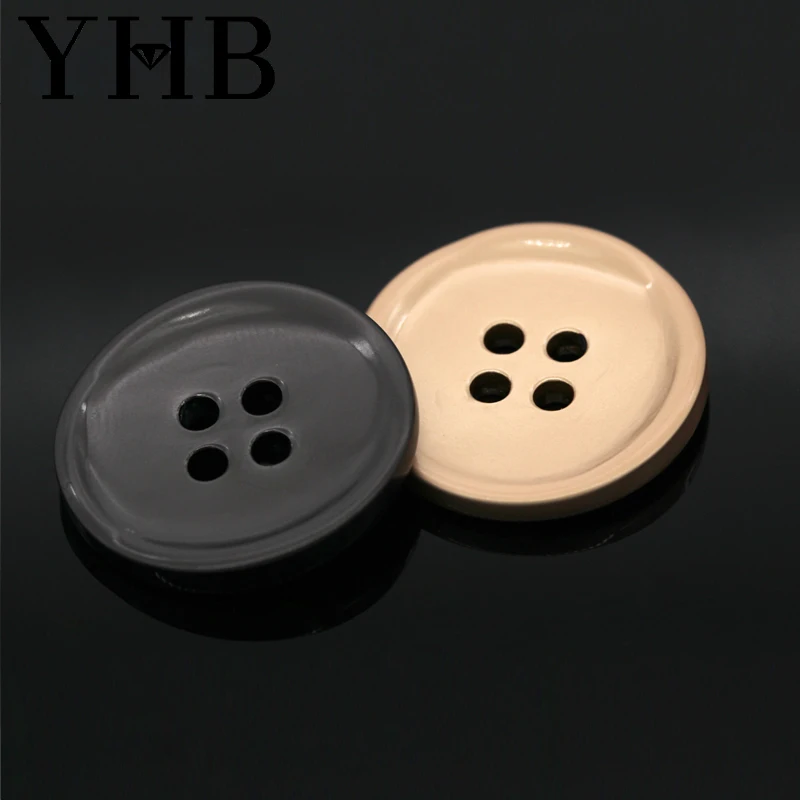  Nickel free Creative personality hand-sewn buttons high-end round Japanese-style woolen coat