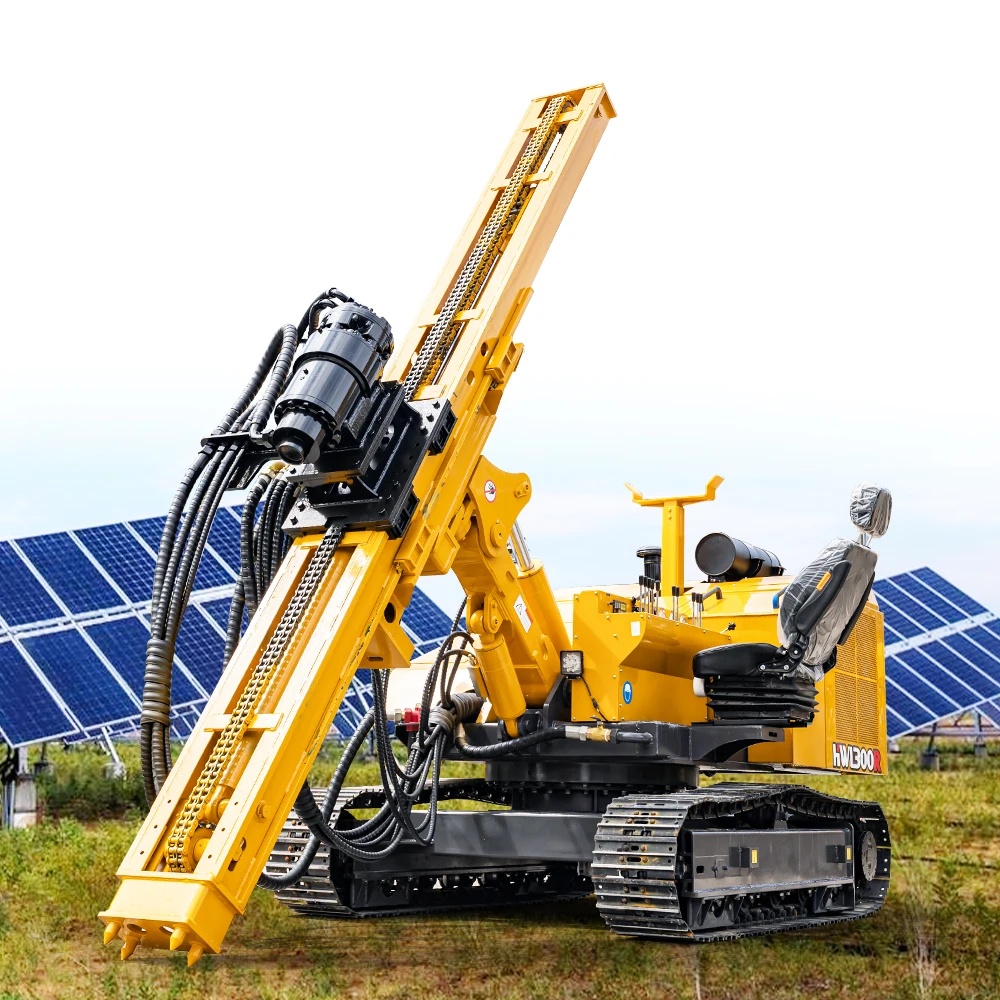 crawler track hydraulic rotary hammer press pile drivers drilling and pilling h beam drivers price Crane Pile Hammer