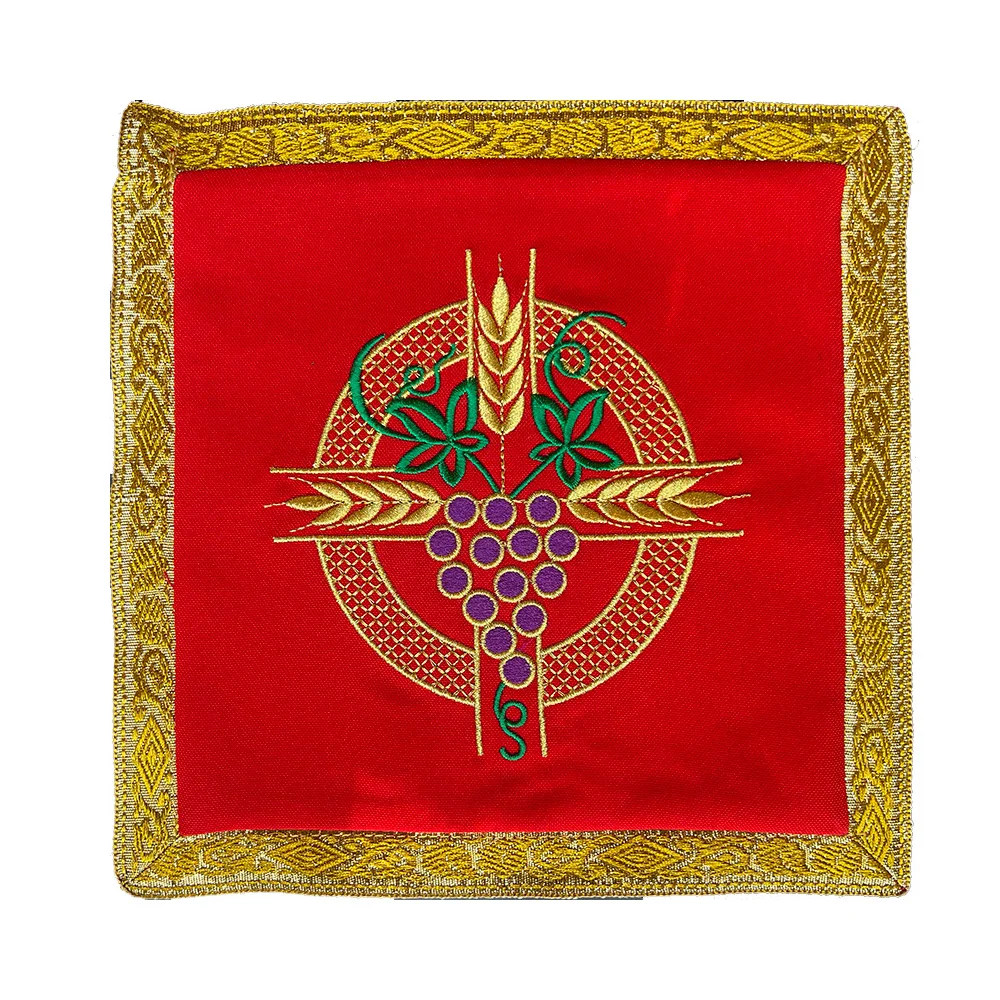 NEW arrival Red Chalice Pall Cross Wheat & Grapes