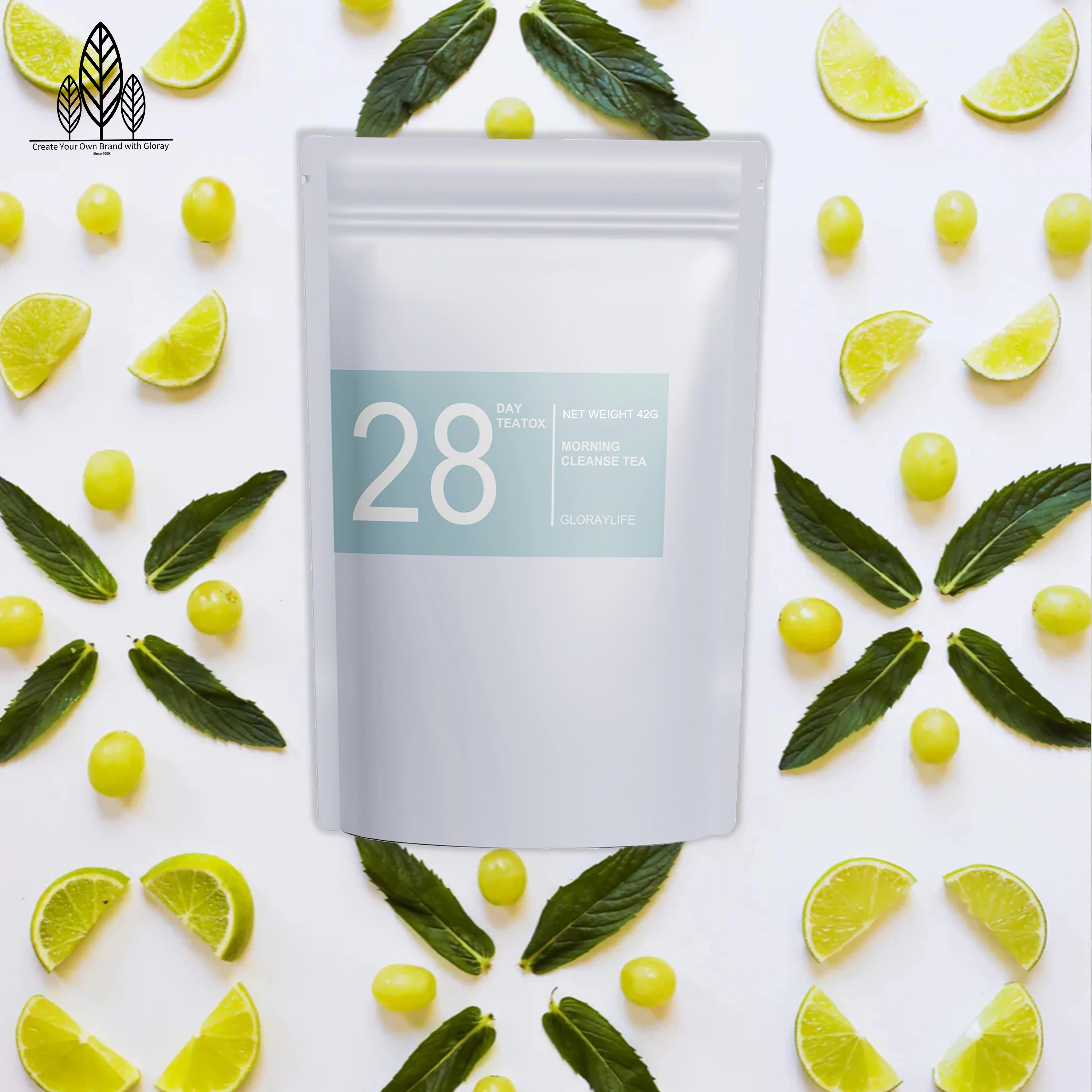 Morning Cleanse 28 Day Loose Leaf Herbal Tea for Weight Loss Detox Slimming Teatox Contains Antioxidants with My Logo