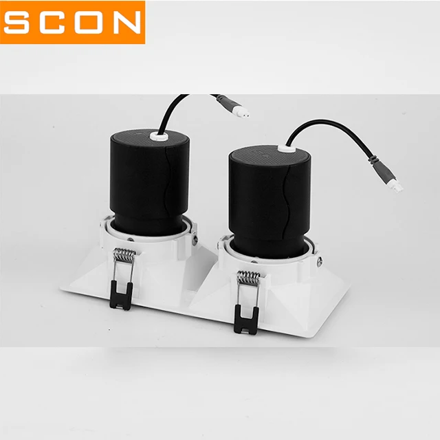 Home Decoration Grille 7Wx2 LED Square Ceiling Light For Indoor Lighting