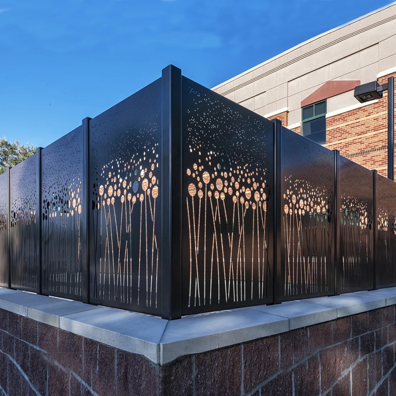 Декоративные садовые панели алюминиевый забор стена садовый ворота экран конфиденциальности стальной Corten