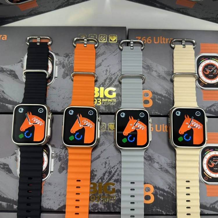 Best Selling Smart Watch Z66Ultra Series 8 Heart Rate Tracker Message Reminder Wireless Charging Reloj Smartwatch Z66 Ultra