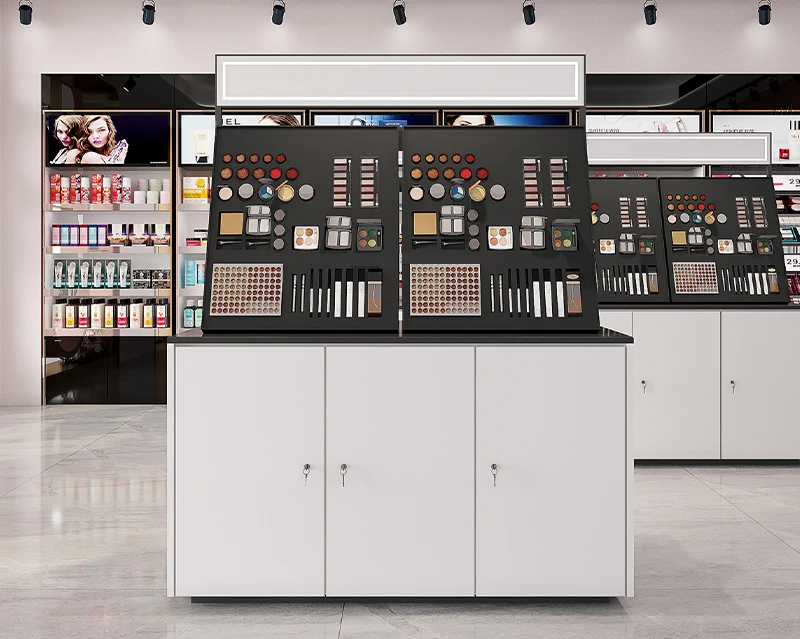 Cosmetics retail store display cabinet display stand in high quality customization