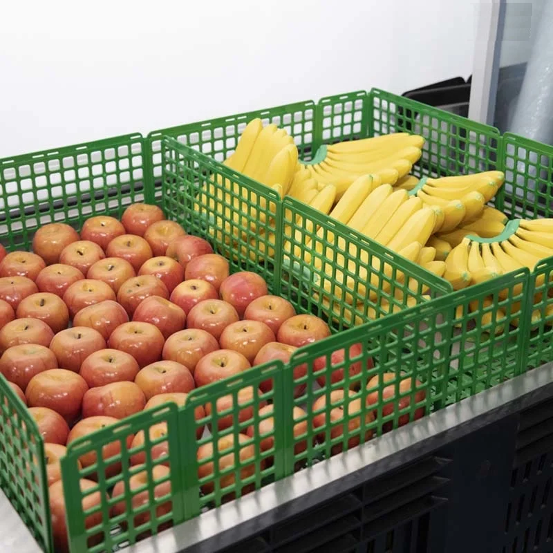 Customizable Manufacturing Eco-friendly Vegetable And Fruit Displaying Shelf Dividers Guardrails