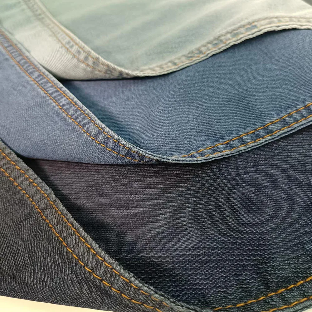 Fabric for Jean Dress The Factory Wholesale textiles Twill Stretch Denim fabrics for clothing