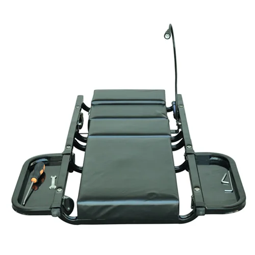 Garage Work Seat With Storage Tray / Mechanics Roller workshop Stool / Utility Mechanic rolling Creeper Trolley Chair