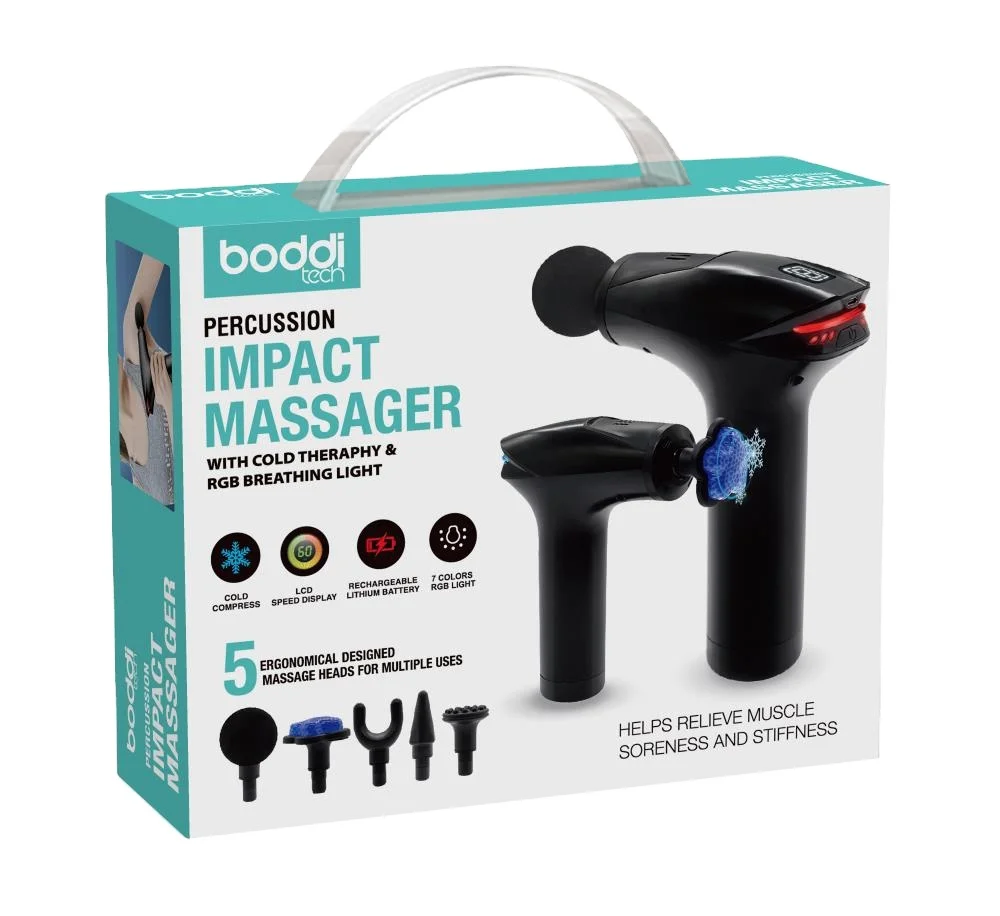 Fast Delivery Custom Pressure Sensor Body Gun Massager Private Label Cordless Deep Tissue Vibration Muscle Fascia Massage Gun
