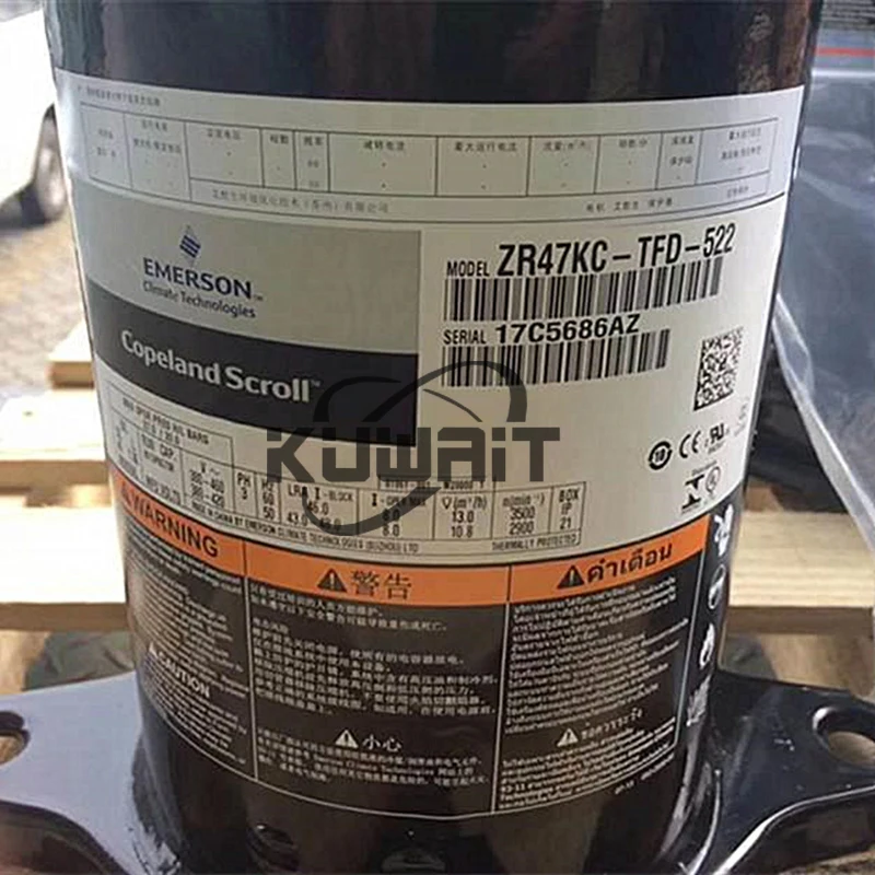Горячие продажи COPELAND компрессор 4HP кондиционер Холодильный компрессор ZR48K3E-TFD-522 ZR47KC-PFJ-522