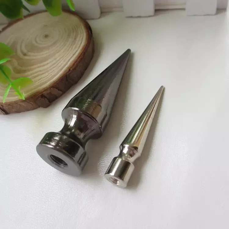 solid brass punk tree spikes screw back 9x50mm