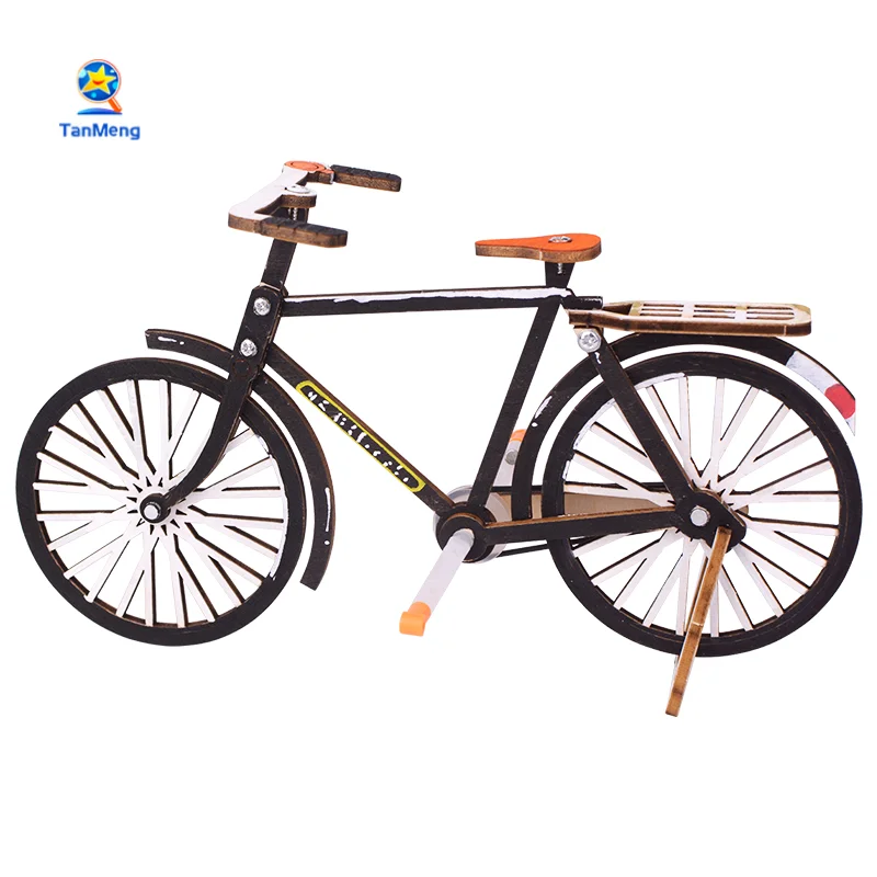 DIY Wooden Bicycle DIY STEM Toys Principle Of Belt Drive Activities Engineering Toys For Kids