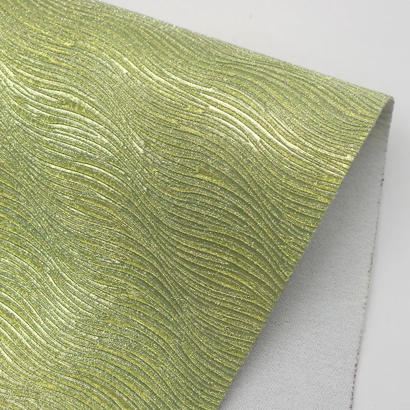 Electroplating Sendurira water ripple Glitter pu leather fabric handbag bag shoe leather mobile phone case leather