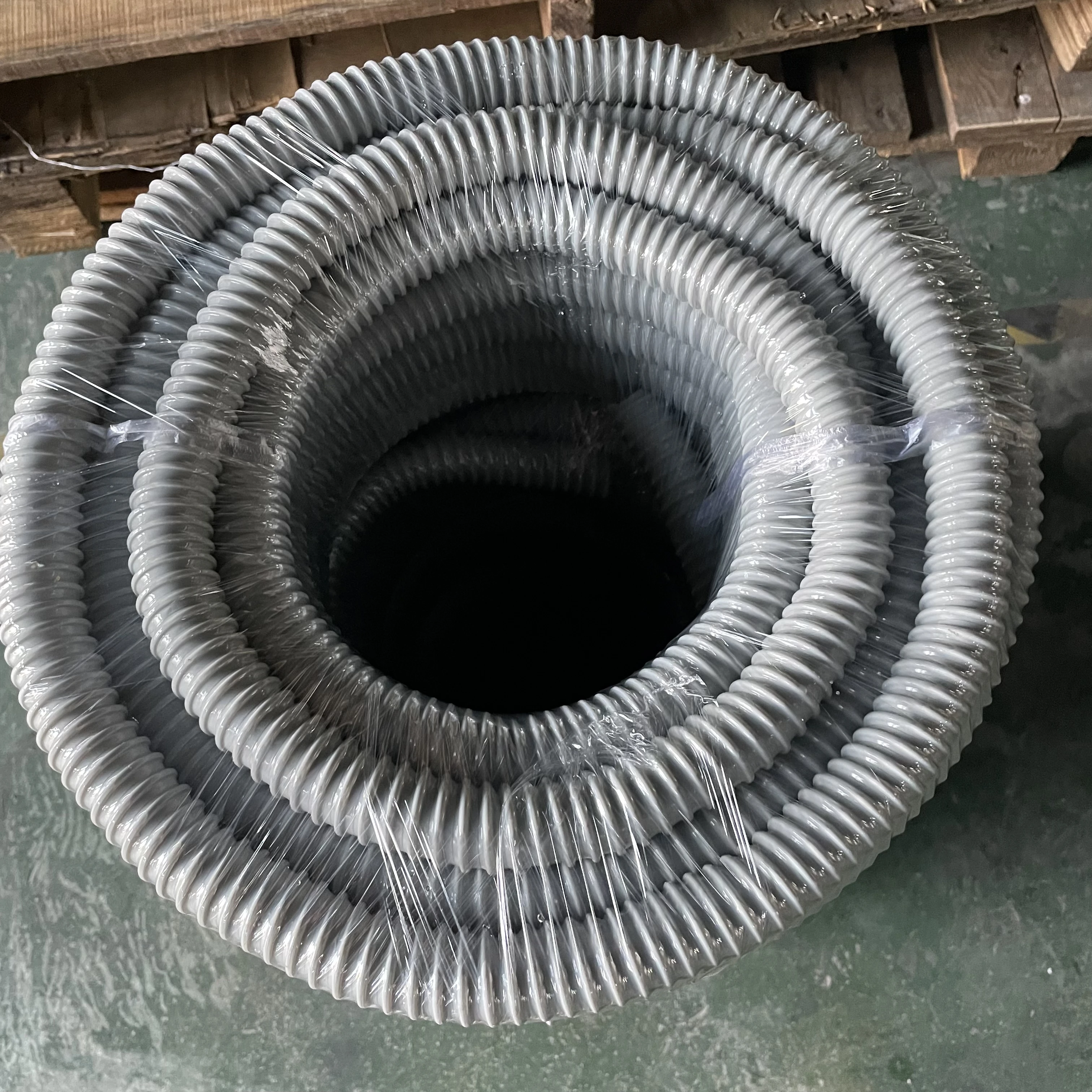 PVC suction and pressure  hose for liquids  water pump hose PVC spiral hose  reinforced plastic pipe  air conditional drain pipe