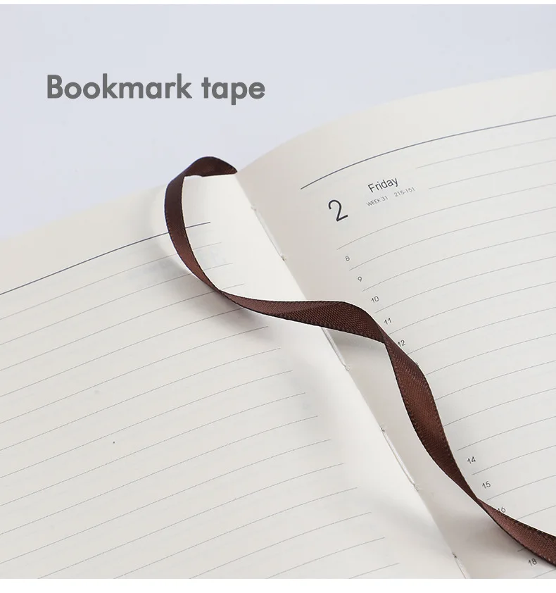 In-Stock 2024 English A5 Daily Planner Notebook with 365 Days Time Management and Calendar