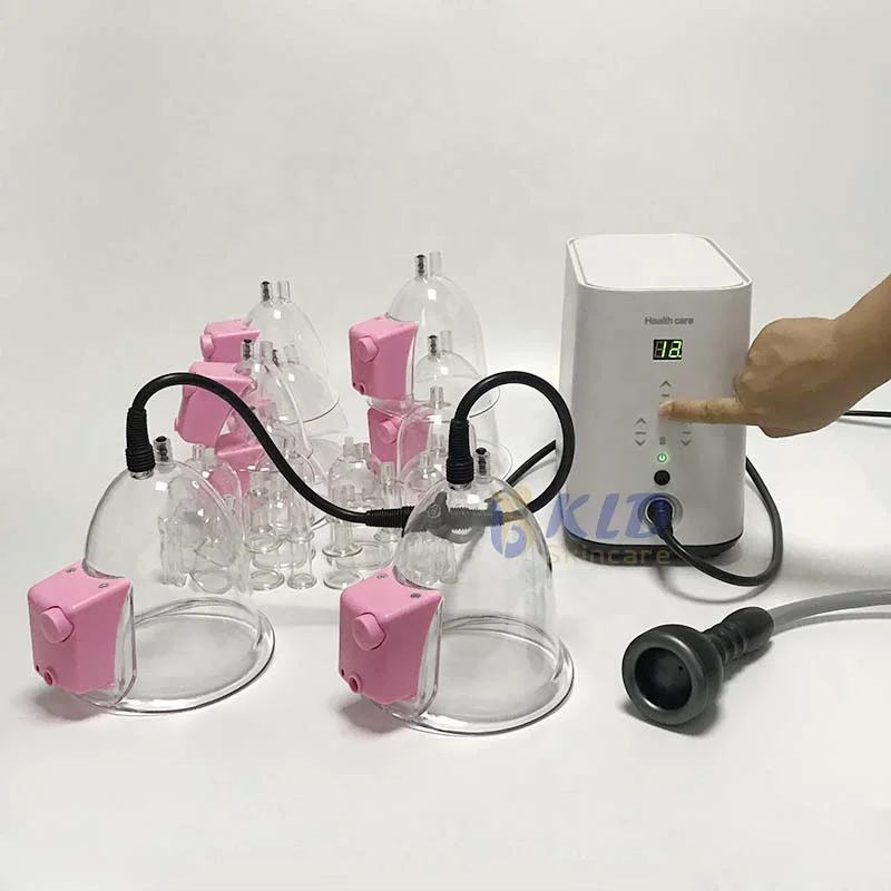 Розовая вакуумная терапевтическая машина для груди, домашняя вибрация, соска, подтяжка ягодиц, китайское устройство для баночной терапии kldskincare