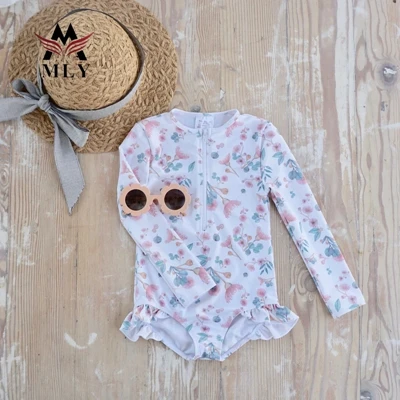 MLY Kids dresses swimsuits toddler custom logo girls swimwear