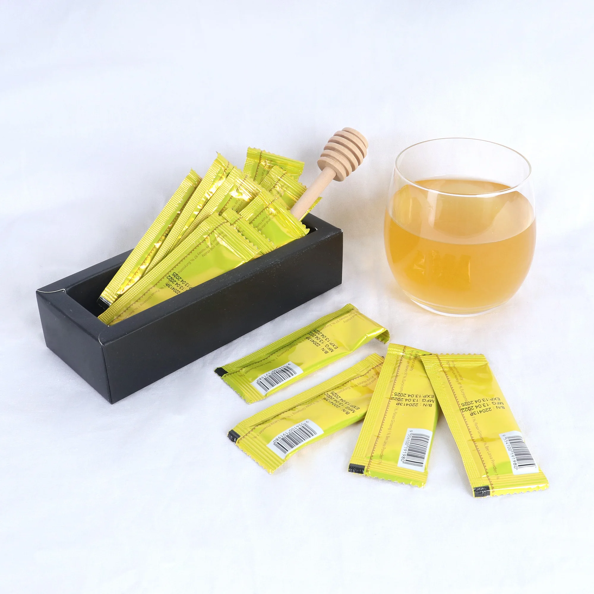 Malaysia Manufacturer Wholesale Prices Golden Raw Honey 100% Authentic Pure Original Convenient10g x 12 In Sachet Packaging
