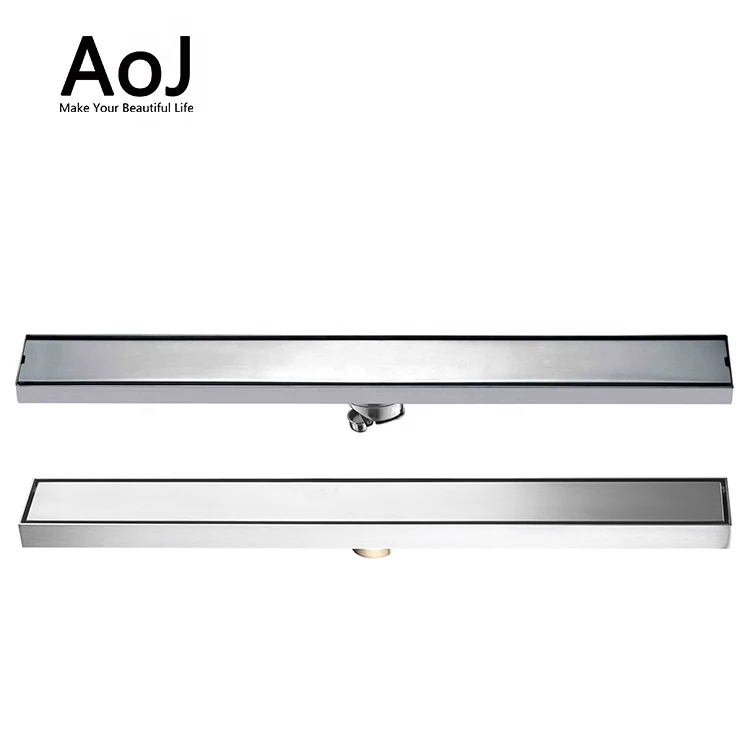 Gold Supplier Anti-Odor Narrow Hide Long Linear Shower Floor Drain For Indoor Outdoor With Trap