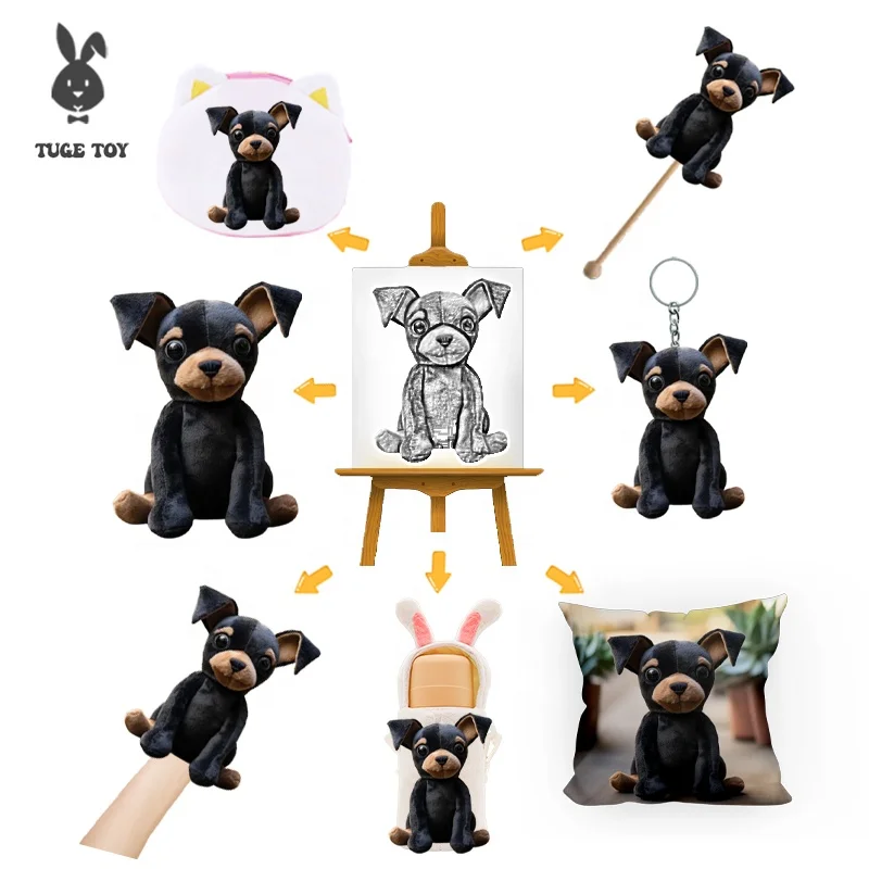 TUGE-Custom Mini Camel Plush Animal Stuffed Soft Toy Keychain with backpack clip