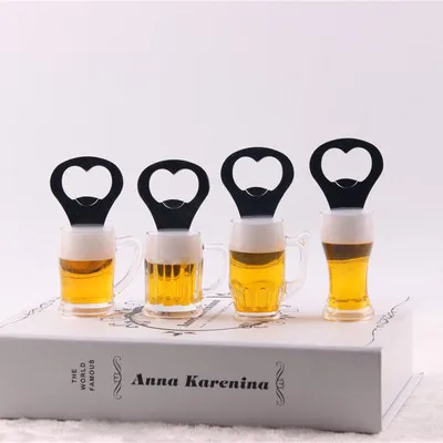 Creative Bottle Opener Beer Mug Wine Opener Kitchen Accessories Fridge Magnets