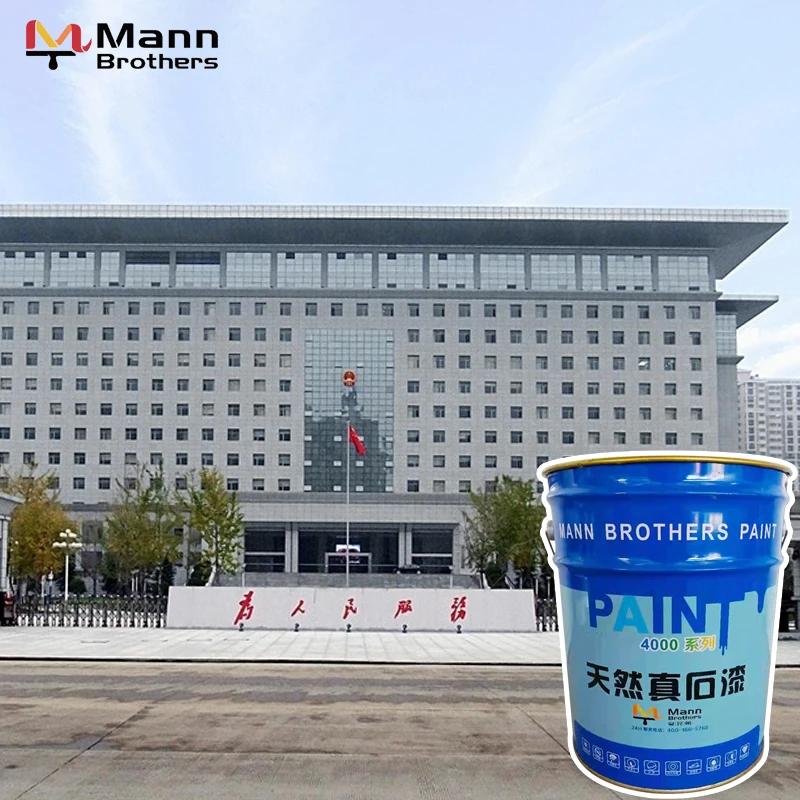 Natural rock stone coating lacquer texture paint for exterior wall