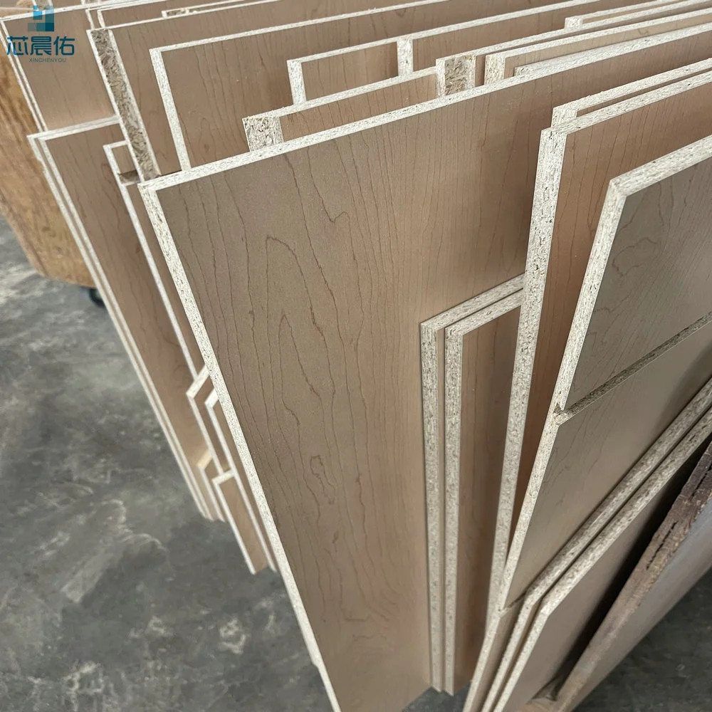 16mm 18mm rustic maple wood grain melamine faced  chipboard sheets MFC for canada furniture