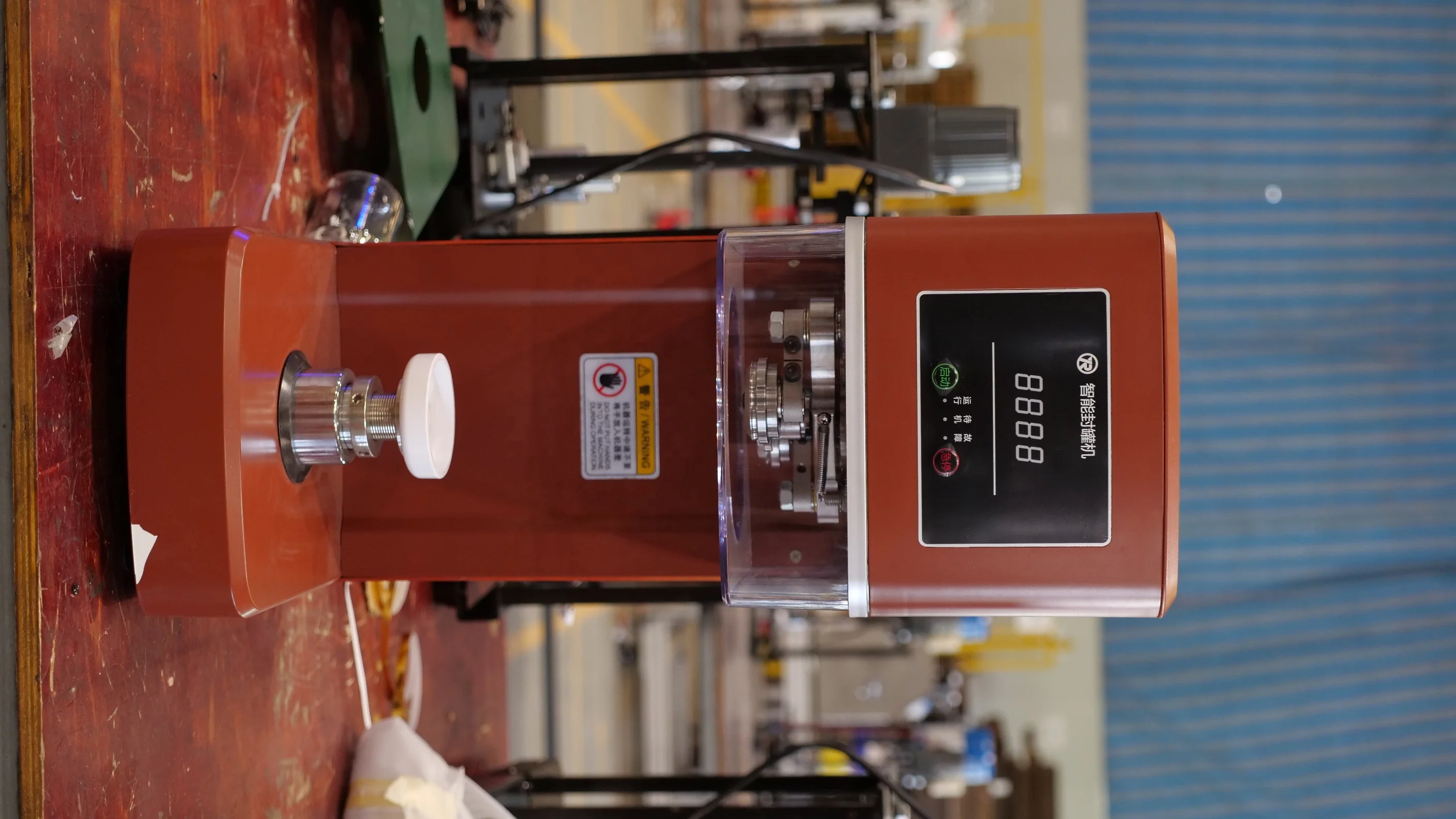 Newest Soda Can Sealing Machine Automatic Tin Can Jar sealing machine can Sealer with cup holder For Bubble Tea Saop Business