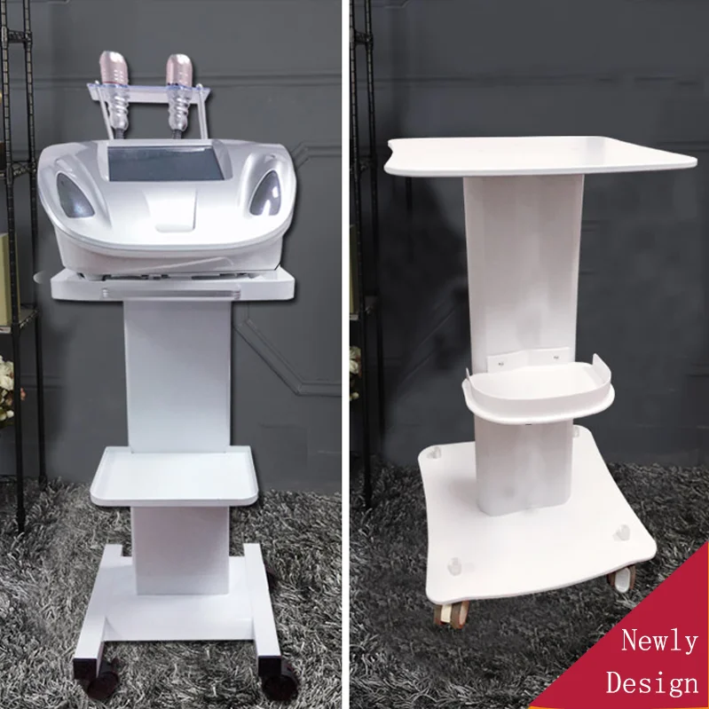 Ready Stock Steel Facial Machine Used Beauty Instrument Salon Tray Rolling Cart Trolley SPA Beauty Trolley with Wheels