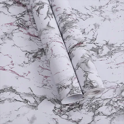 Hot selling modern natural self adhesive vinyl marble pvc wallpaper