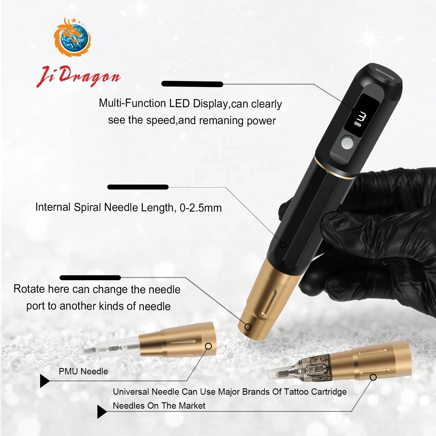 Wholesale Wireless Eyebrow Lip Tattoo Machine Pen Strong Power Body Tattoo Machine for sale