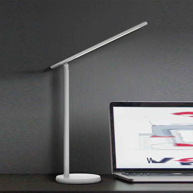 Новая Складная Настольная лампа в стиле XIAOMI, простой дизайн, с адаптером 110 В ~ 220 В, 350LM 12 Вт, дополнительная Беспроводная зарядка для детей, чтения