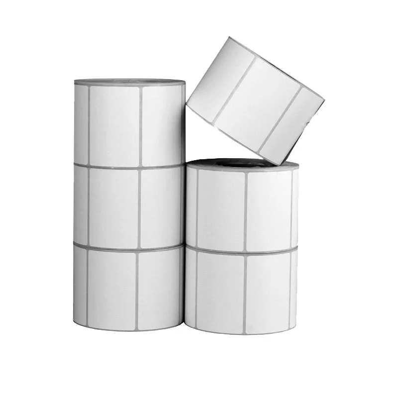custom logo sticker printing adhesive labels Supplier Custom Barcode roll Label Sticker blank packaging labels