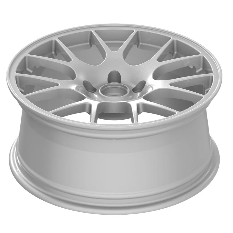 Borui Forged wheels Brush Silver forged wheels 5x112 17 18 inch 5x120 Silver Y-Shape Spokes Alloy rims for BMW CSL