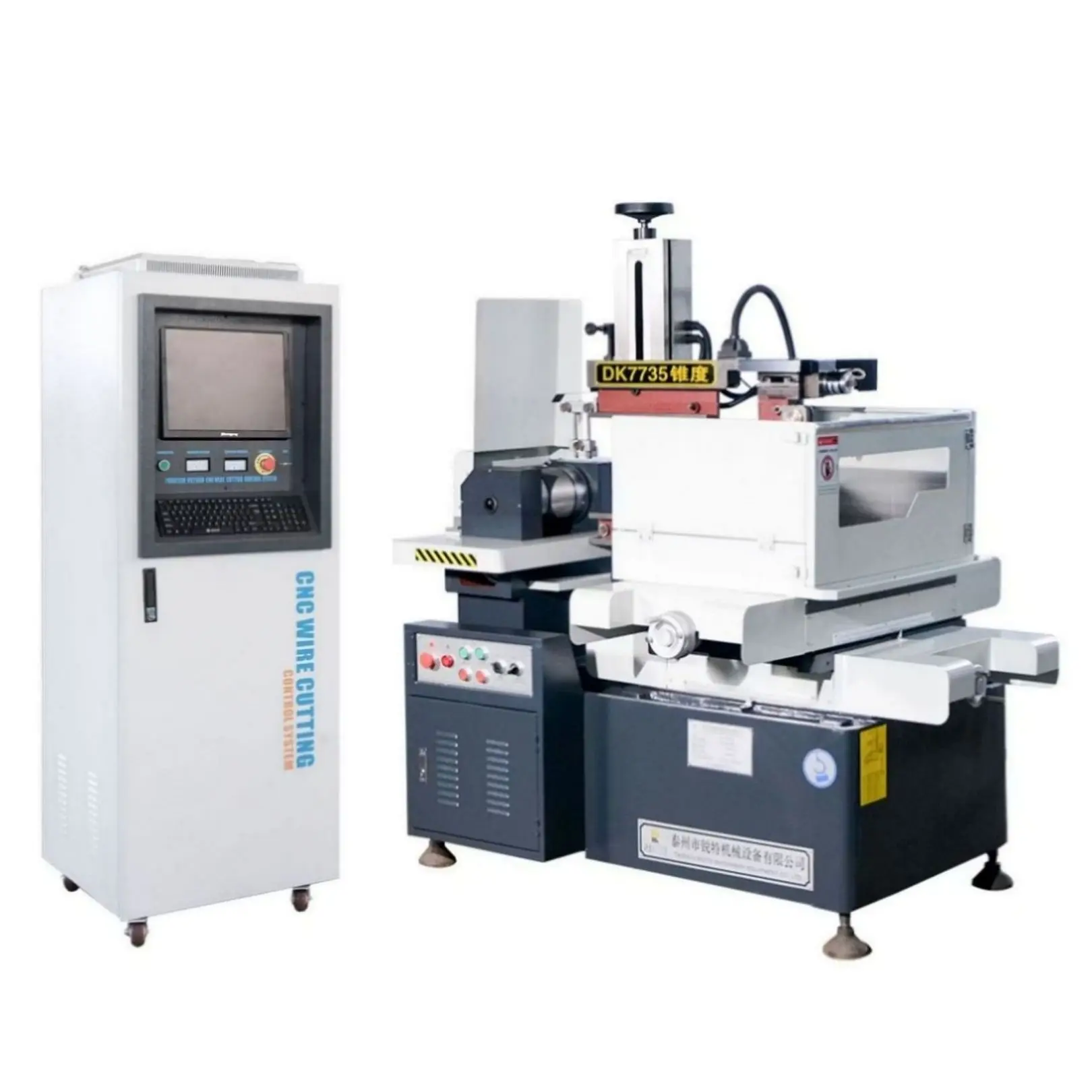 Z axis motor cutting wire cnc edm wire cutting machines DK7735 with Taiwan High precision linear guide for metal cutting