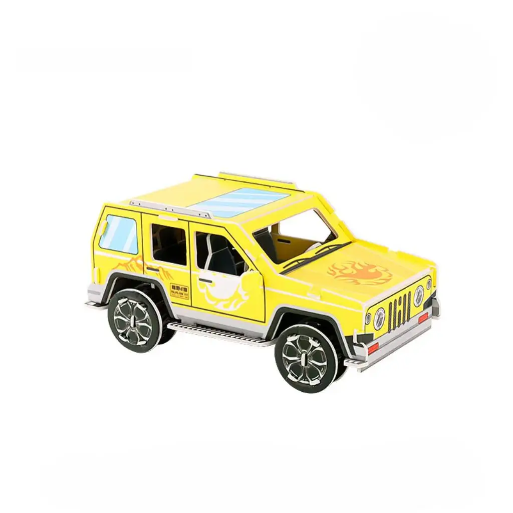 New 3D Paper Puzzle Car Shaped Puzzle Educational Toys Promotional Gifts For Kids