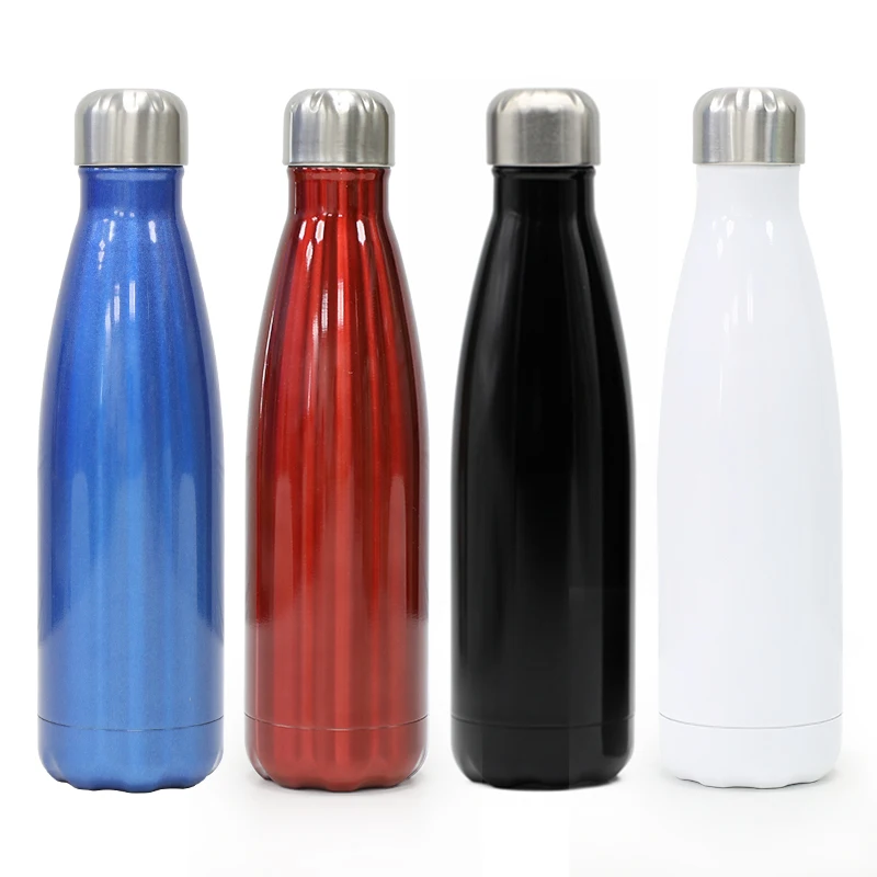 17OZ Stainless Steel Insulated Vacuum Flasks Thermoses Cola Shape Sport Water Bottle