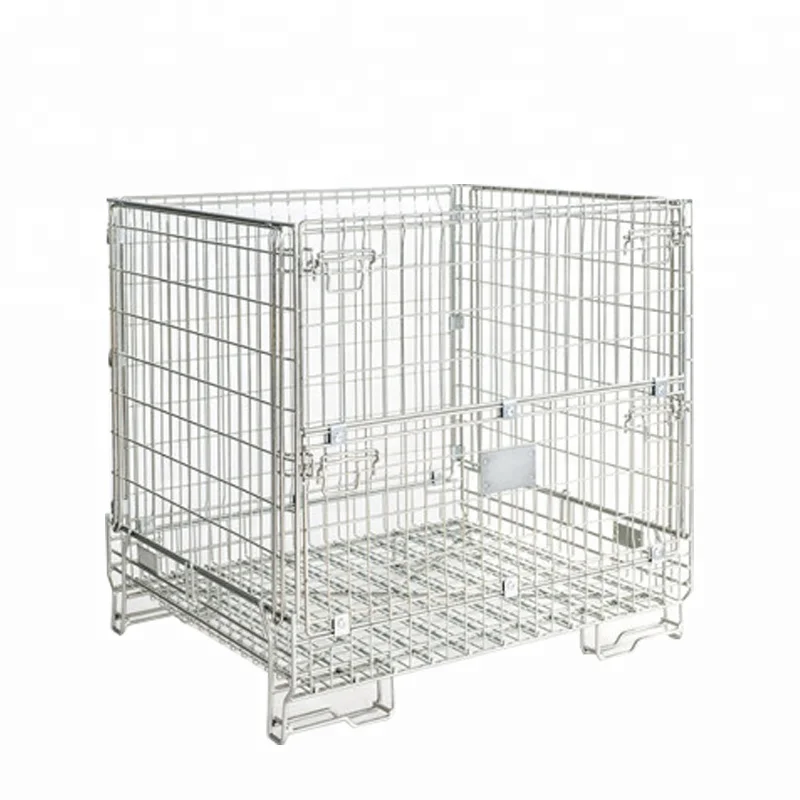 China Supermarket or Laundry Roll Container, Foldable Roll Cage Trolley