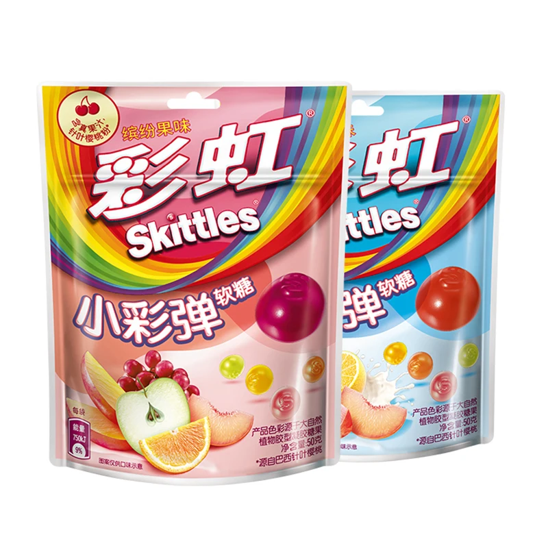 Новые Skittles 50 г желе конфеты цветок и Фруктовые