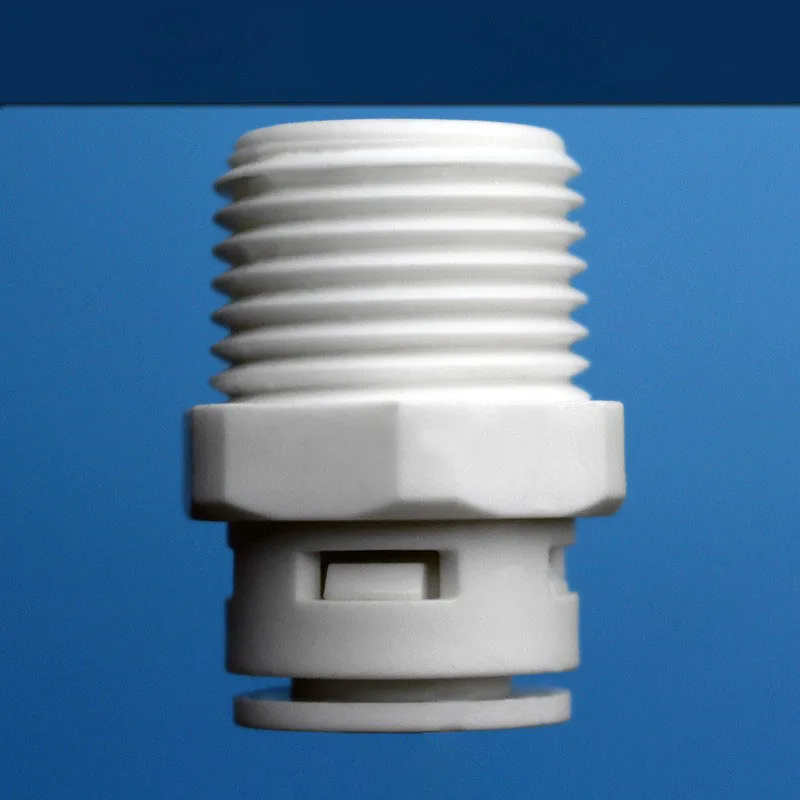 3/8  Free Card Straight Quick PPipe Connector Fitting With 1/2 Male Thread ro water filter parts