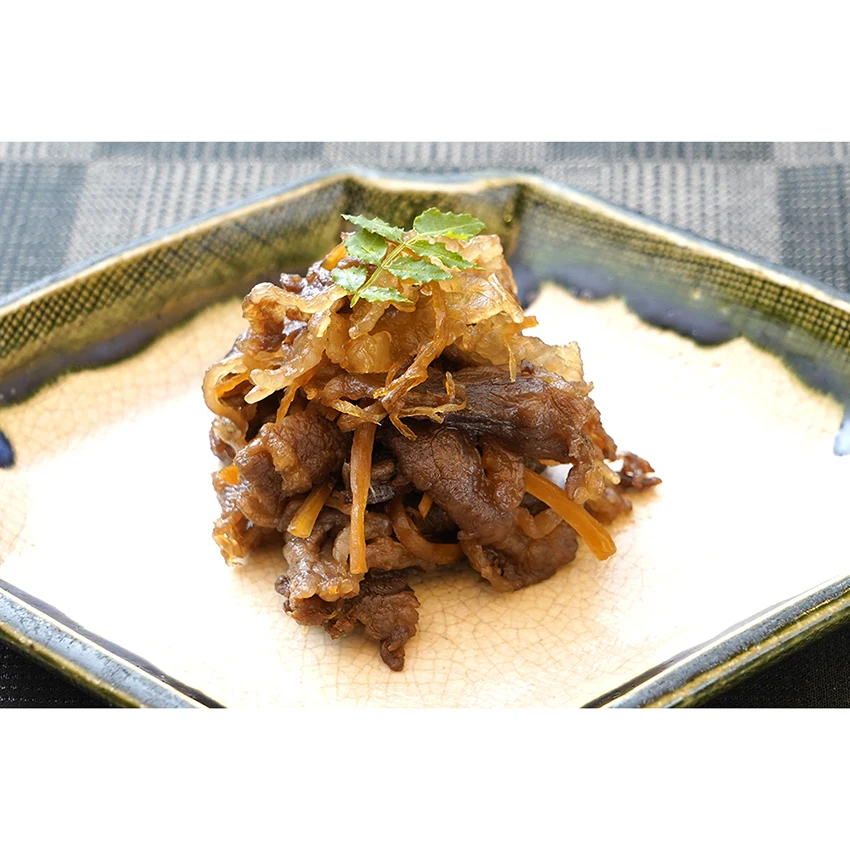 Japanese delicious meat side dishes cooked by professional cooks