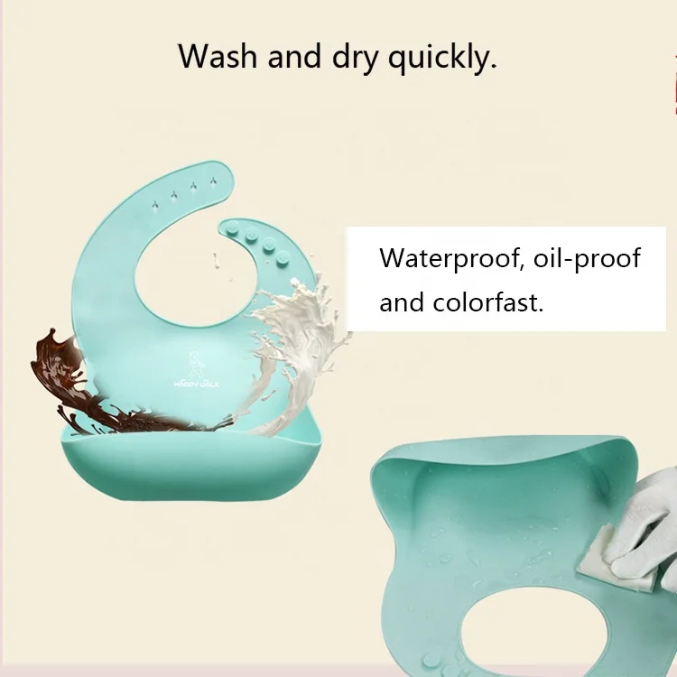 2023 factory Hot Sell Custom Baby Silicone Bib Manufacturer Baby Waterproof Bib Hot sale products