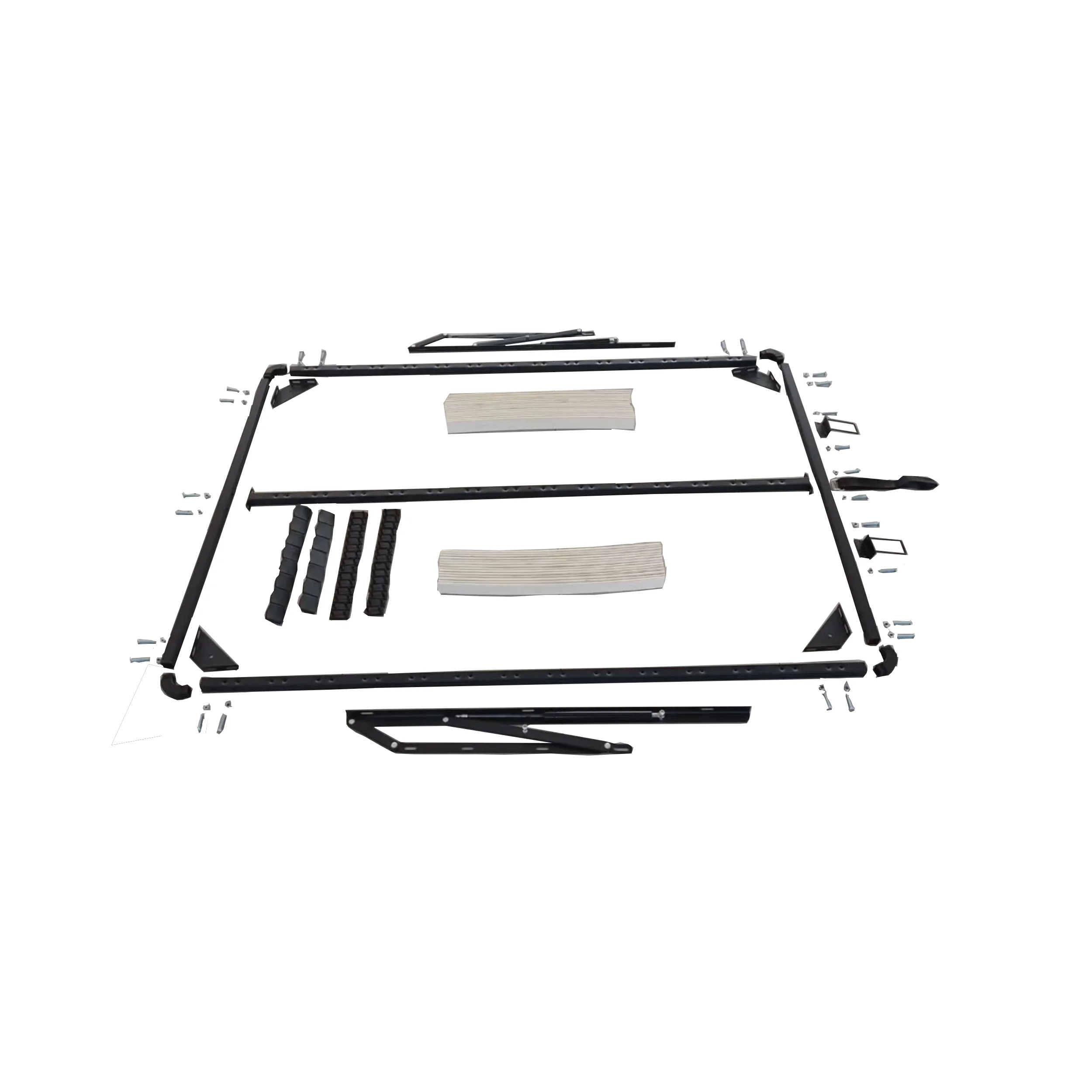 wholesale modern  metal adjustable   bed frames full queen king  folding knock down frame bed base  in china