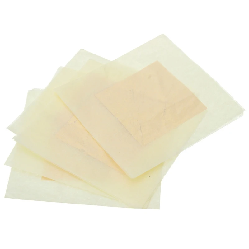 500pcs/pack 24k genuine gold leaf ornament craft 4.33*4.33cm Edible Gold foil sheets for furniture Buddha gilding