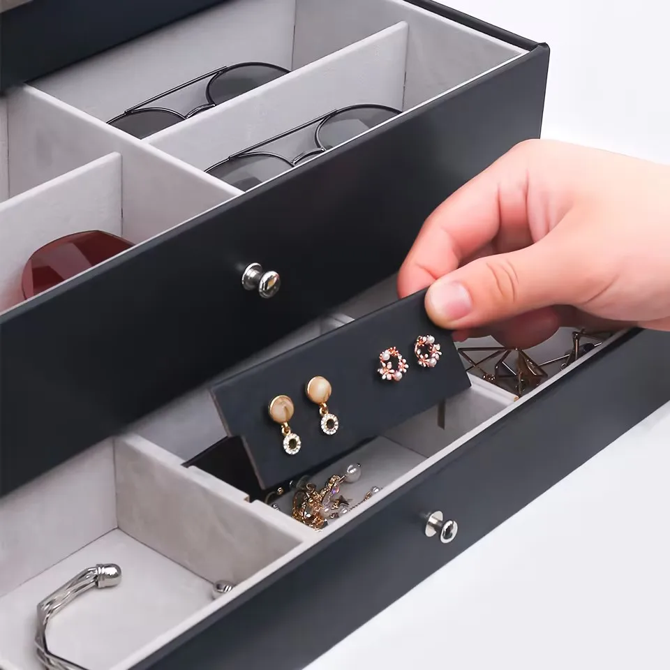 Watch , jewelry and glasses wood case