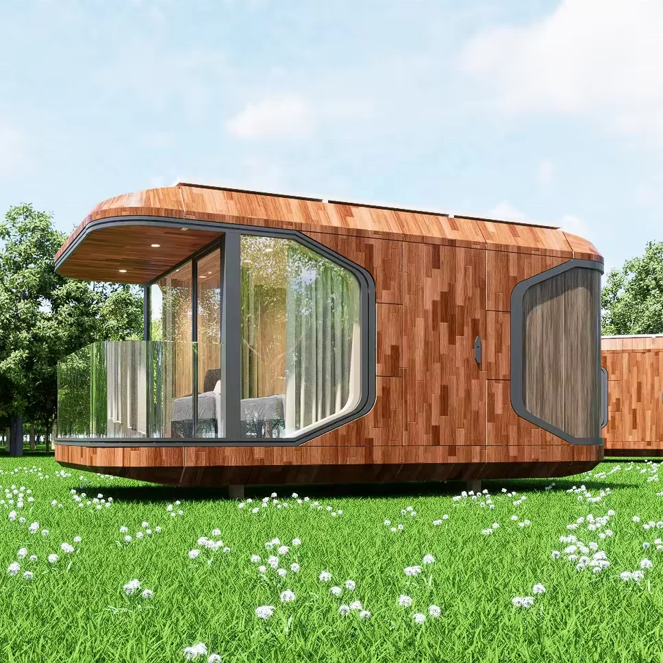 Nature style capsule house  Panel color customization  mobile home Prefabricated houses  capsule house