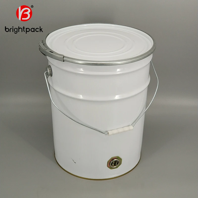Wholesale UN decorative 18L tin drum 20 liter metal paint bucket 20 ltr steel pail manufacturer