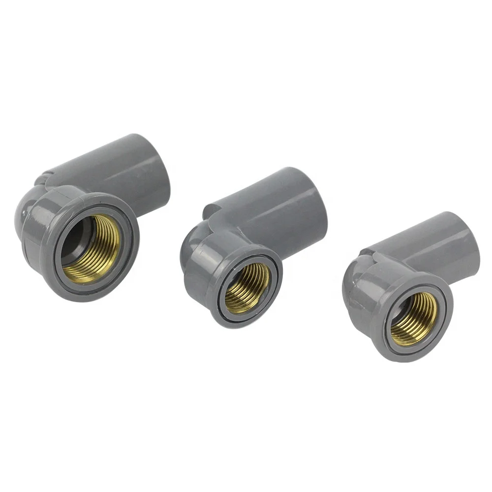 wholesale plastic pvc pipe fittings Plumbing Materials High Pressure PVC Sch 80 45 Deg Elbow Connector